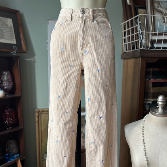 PACSUN 90s BOYFRIEND MUSHROOM CORDUROY PANTS SIZE 22 - Picture 1 of 16